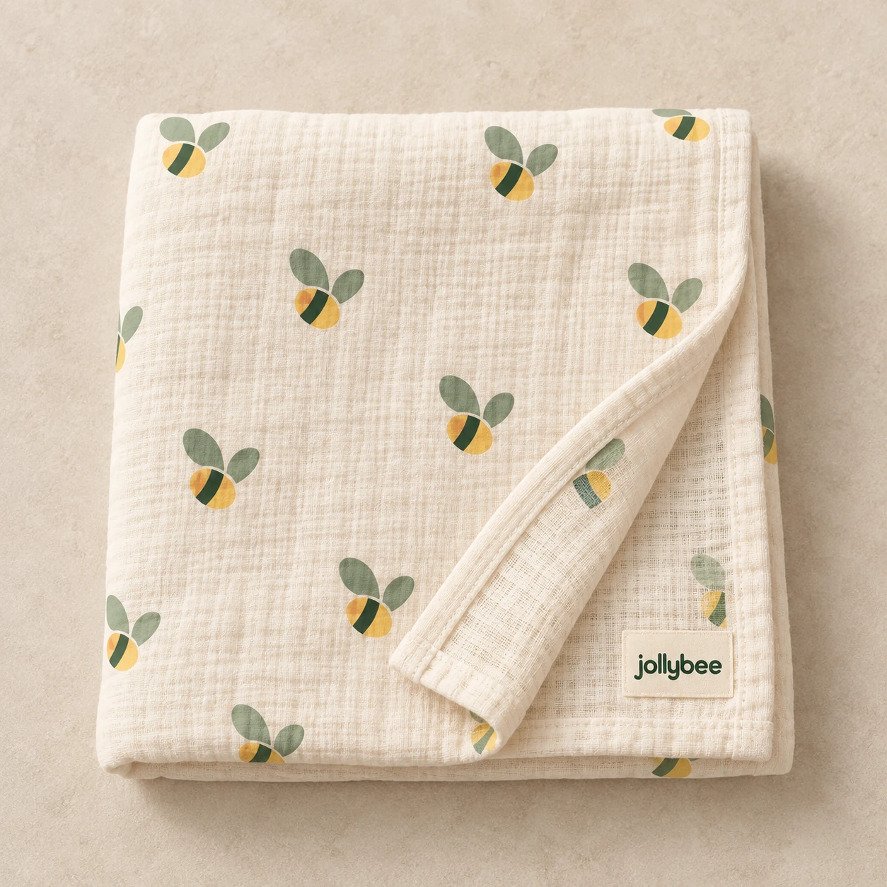 Bee muslin wrap